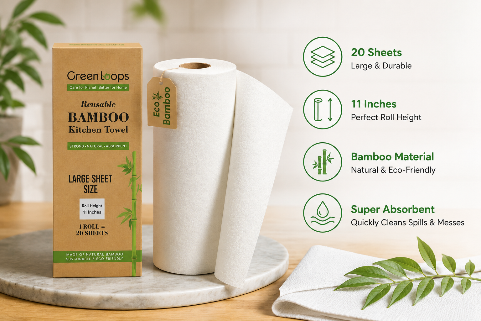 Bamboo Kitchen Towel