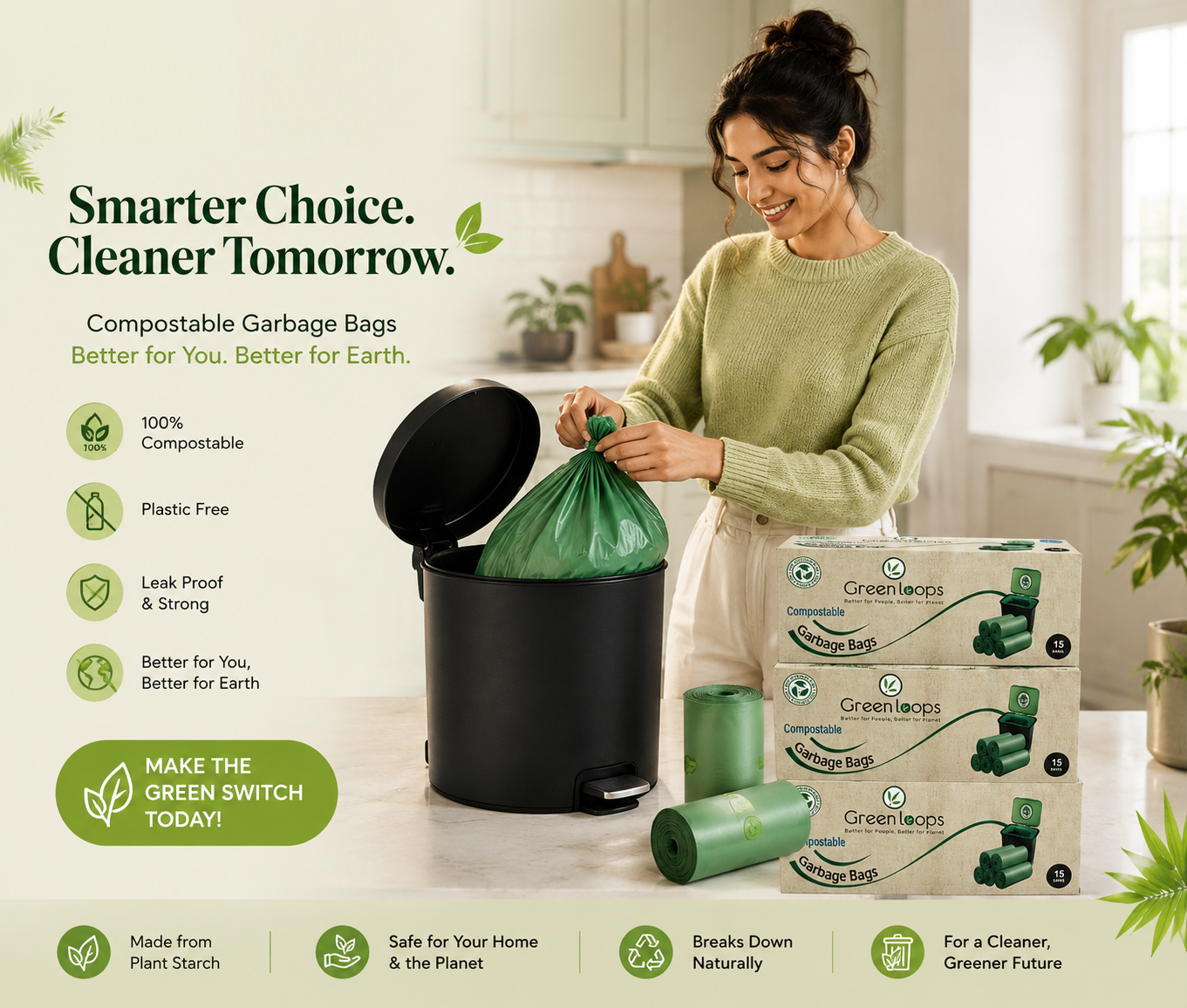 Compostable Garbage Bags