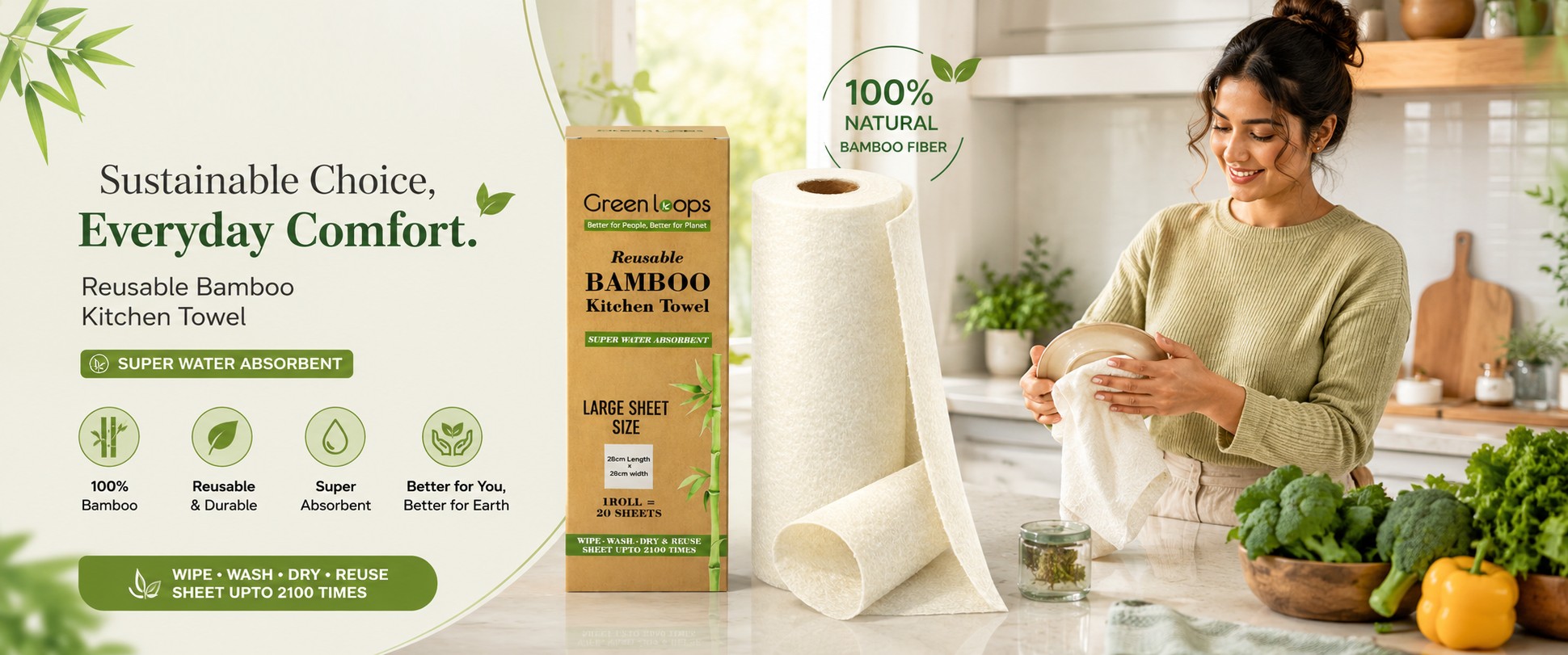 Bamboo Kitchen Towel