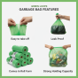 Compostable Garbage Bag Medium -19x21inches - 60bags -15Bag/Roll