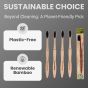 Bamboo Toothbrush Pack of 4 