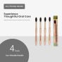 Bamboo Toothbrush Pack of 4 