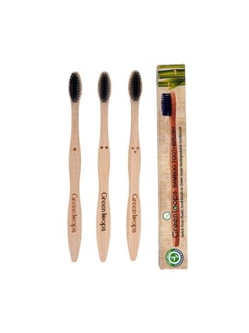 Bamboo Toothbrush Pack of 3