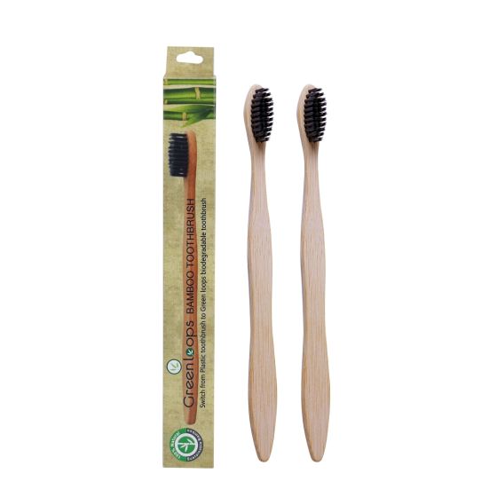 Bamboo Toothbrush Pack of 2